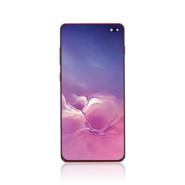 234C Genuine LCD Screen For Samsung Galaxy S10 Plus G975B With Frame Cardinal Red