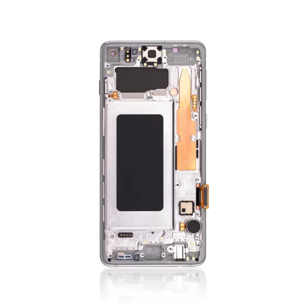 237B Genuine LCD Screen For Samsung Galaxy S10 G973B With Frame Prism White