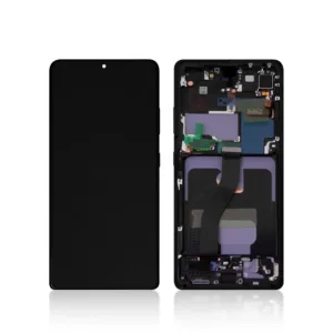 Genuine LCD Screen For Samsung Galaxy S21 Ultra 5G (G998) With Frame & Touchpad - Black (Pull Out)