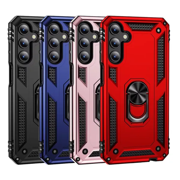 24A Slim Shockproof Ring Armor Stand Phone Case for Samsung Galaxy S25 Main iShine Trade T/A Boltify Limited