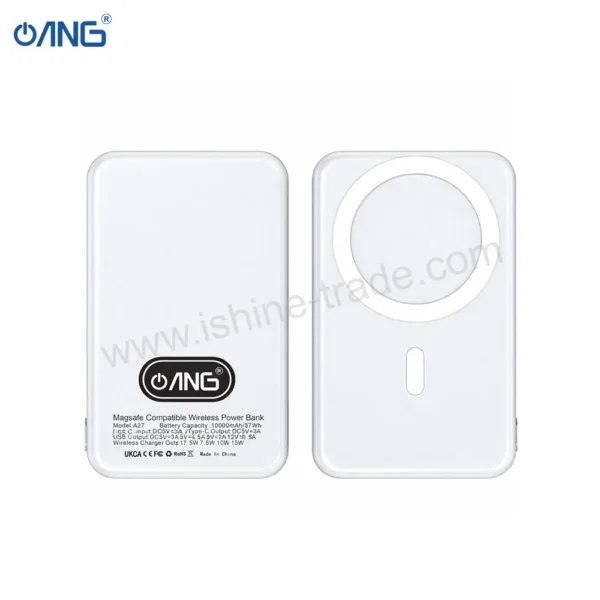 ANG A27 Magsafe Magnetic Wireless Charging 20W Power Bank 10000mAh - 1