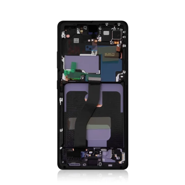 Pull Out A Grade Replacement LCD Screen For Samsung Galaxy S21 Ultra 5G (G998) With Frame & Touchpad - Black - Image 3