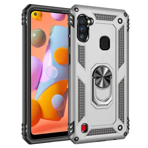 24B Slim Shockproof Ring Armor Stand Phone Case for Samsung Galaxy A11 A115F