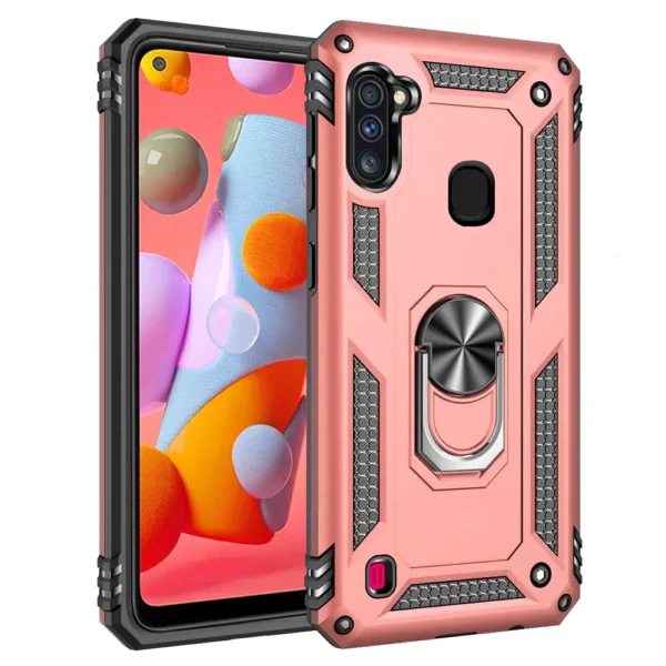 24D Slim Shockproof Ring Armor Stand Phone Case for Samsung Galaxy A11 A115F