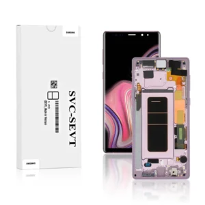 Genuine LCD Screen For Samsung Galaxy Note 9 (N960F) With Frame & Touchpad - Lavender (GH97-22269E)