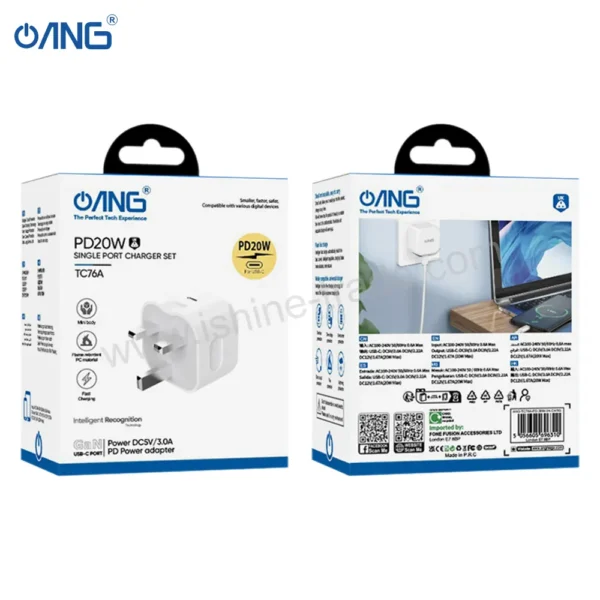 25C ANG TC76A PD 20W 3A CHARGER Barcode 5056605696310