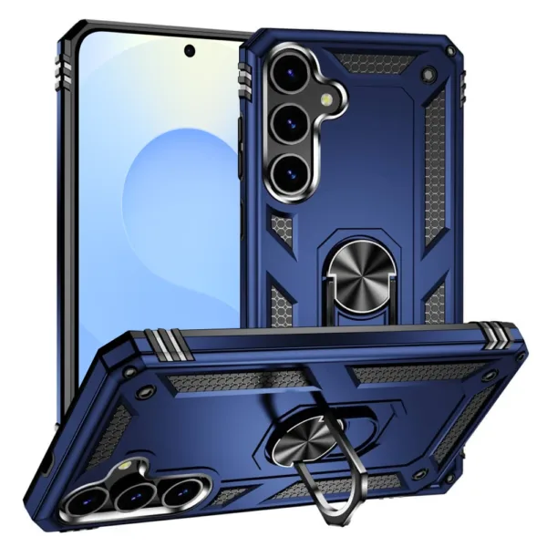 25D Slim Shockproof Ring Armor Stand Phone Case for Samsung Galaxy S25 Blue iShine Trade T/A Boltify Limited