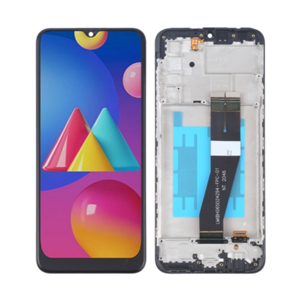 Replacement LCD Screen For Samsung Galaxy M02S (M025) Black - With Frame