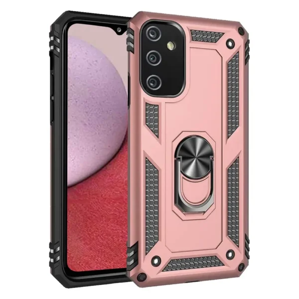 26E Slim Shockproof Ring Armor Stand Phone Case for Samsung Galaxy A03s A037F
