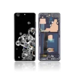 27B OLED LCD Screen For Samsung Galaxy S20 Ultra 5G G988B With Frame Black