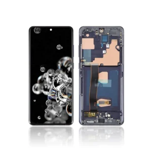 27B OLED LCD Screen For Samsung Galaxy S20 Ultra 5G G988B With Frame Black