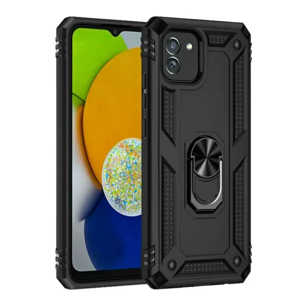 27B Slim Shockproof Ring Armor Stand Phone Case for Samsung Galaxy A03 A035F
