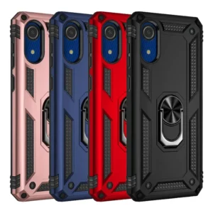 28A Slim Shockproof Ring Armor Stand Phone Case for Samsung Galaxy A03 Core A032F