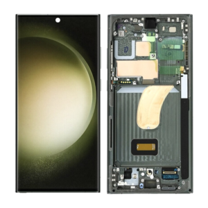 Replacement OLED LCD Screen For Samsung Galaxy S23 Ultra (S918) Green - With Frame