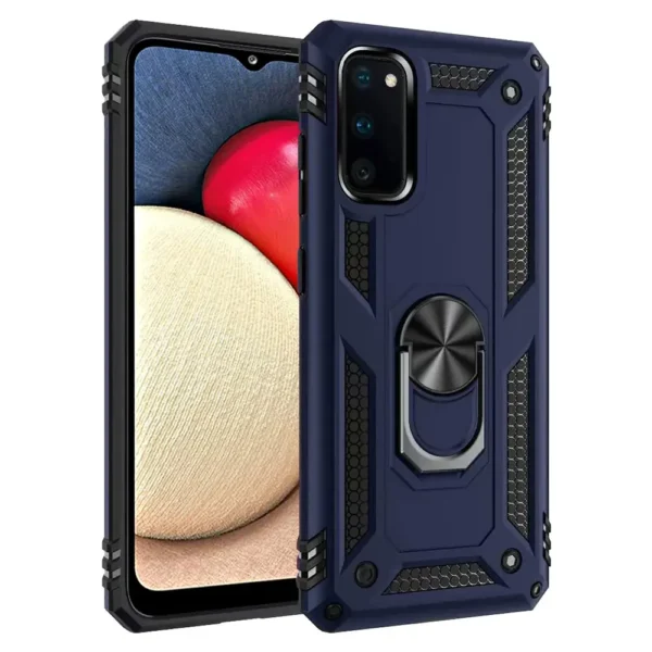 29B Slim Shockproof Ring Armor Stand Phone Case for Samsung Galaxy A02s A025F