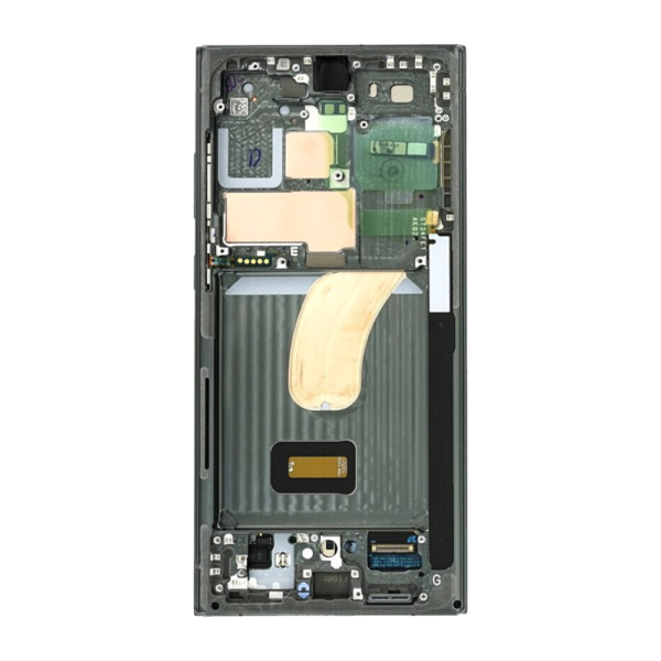 29C OLED LCD Screen For Samsung Galaxy S23 Ultra S918 Green With Frame iShine Trade T/A Boltify Limited