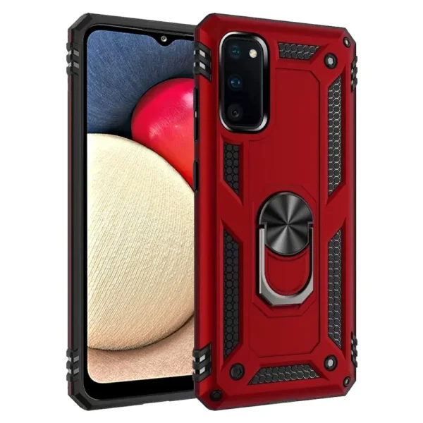 29C Slim Shockproof Ring Armor Stand Phone Case for Samsung Galaxy A02s A025F