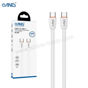 ANG E108 USB C To USB C 60W Soft Data Cable 1 Meter – White