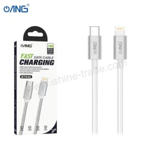 ANG BT032 - USB C TO Lightning PD 20W Braided Data Cable 1 Meter