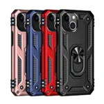 Slim Shockproof Ring Armor Case For iPhone 15