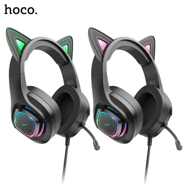 2B HOCO W107 Cute Cat Gaming Headset