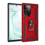 Slim Shockproof Ring Armor Stand Phone Case for Samsung Galaxy Note 20 Ultra N985F Red