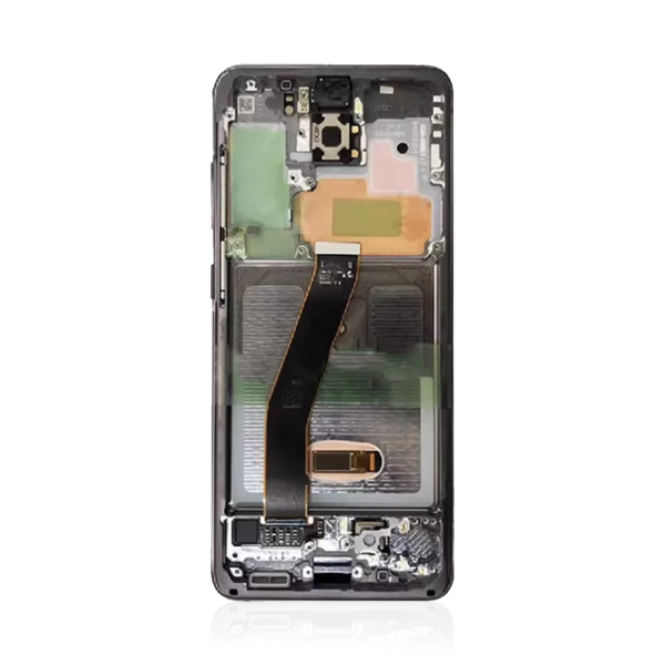 2C Genuine LCD Screen For Samsung Galaxy S20 Ultra G988 With Frame amp Touchpad Black Pull Out iShine Trade T/A Boltify Limited