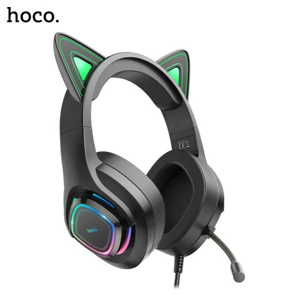 2C HOCO W107 Cute Cat Gaming Headset
