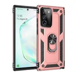 Slim Shockproof Ring Armor Stand Phone Case for Samsung Galaxy Note 20 Ultra N985F Rose Gold