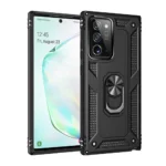 Slim Shockproof Ring Armor Stand Phone Case for Samsung Galaxy Note 20 Ultra N985F Black