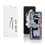 Genuine LCD Screen For Samsung Galaxy Z FLIP 4 (F721B) With Frame and Touchpad Inner - Bora Purple (GH82-30238B/GH82-30239B/GH82-29441B)