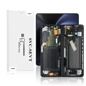 Genuine LCD Screen For Samsung Galaxy Z FOLD 5 5G (F946B) With Frame and Touchpad Inner - Phantom Black (GH82-31843A)