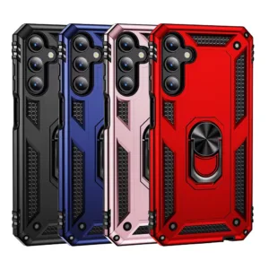 Slim Shockproof Ring Armor Stand Phone Cover Case for Samsung Galaxy S24 FE