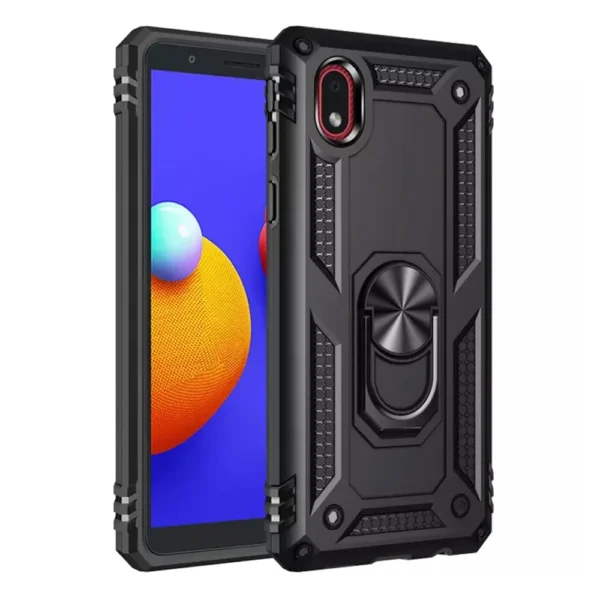 30B Slim Shockproof Ring Armor Stand Phone Case for Samsung Galaxy A01 Core A013F