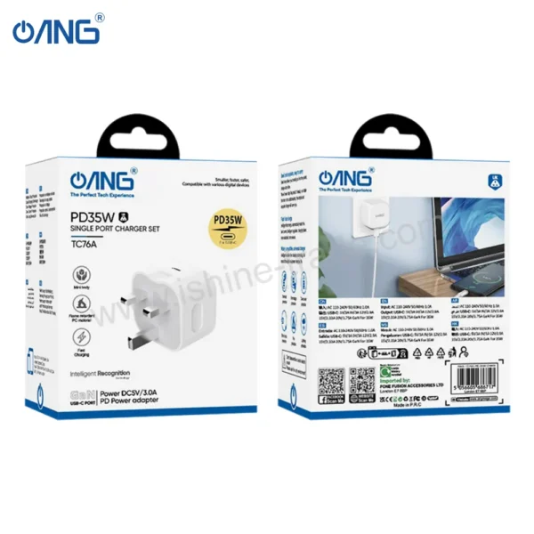 30C ANG TC76A PD 35W CHARGER Barcode 5056605686717