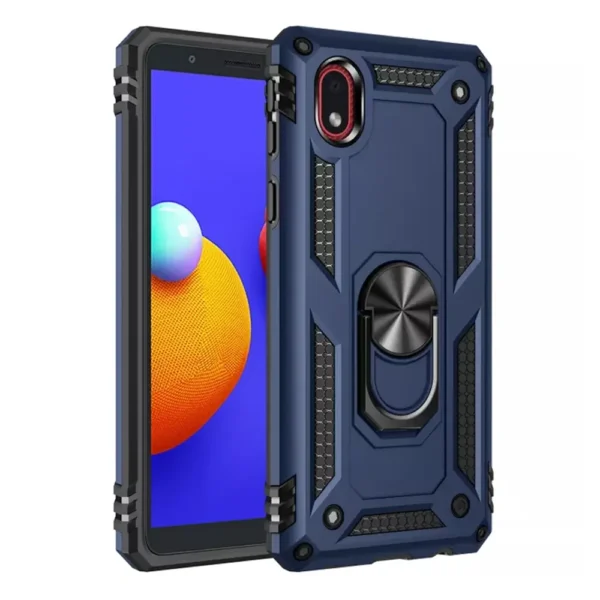 30C Slim Shockproof Ring Armor Stand Phone Case for Samsung Galaxy A01 Core A013F