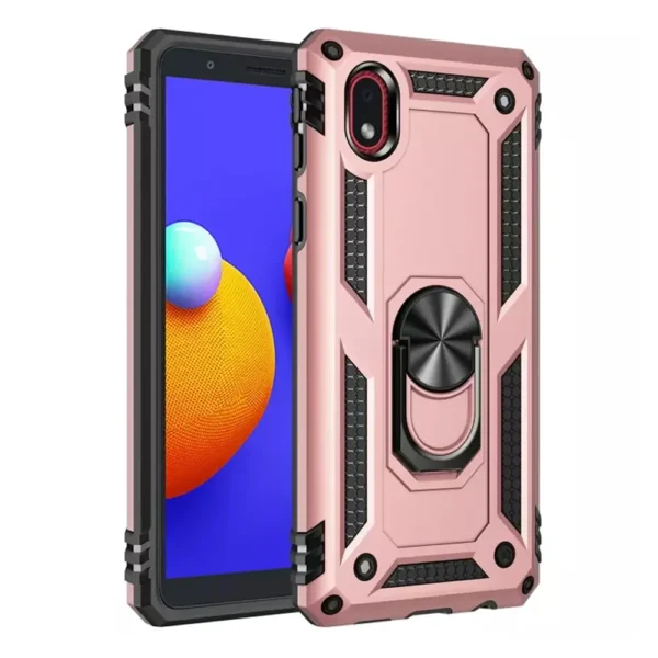 30E Slim Shockproof Ring Armor Stand Phone Case for Samsung Galaxy A01 Core A013F