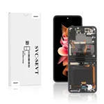 Genuine LCD Screen For Samsung Galaxy Z FLIP 3 (F711B) With Frame and Touchpad Inner - Black (GH82-27244A)