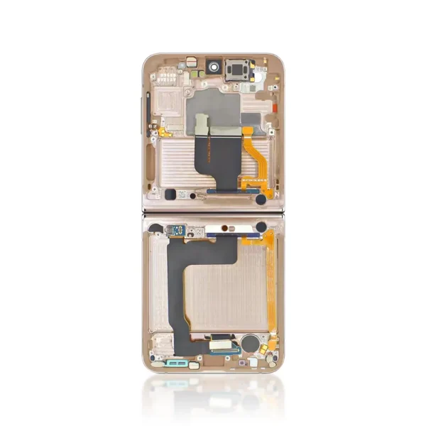 Genuine LCD Screen For Samsung Galaxy Z FLIP 4 (F721B) With Frame and Touchpad Inner - Pink Gold (GH82-30239C) - 2