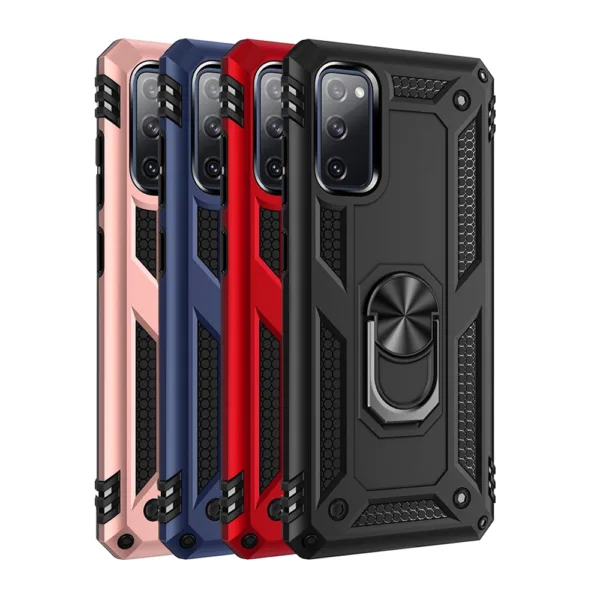 31A Slim Shockproof Ring Armor Stand Phone Cover Case for Samsung Galaxy S20 FE 5G MAin 1 iShine Trade T/A Boltify Limited