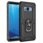 32B Slim Shockproof Ring Armor Stand Phone Cover Case for Samsung Galaxy S8 Black