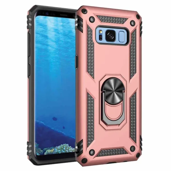 32C Slim Shockproof Ring Armor Stand Phone Cover Case for Samsung Galaxy S8 Rose Gold iShine Trade T/A Boltify Limited