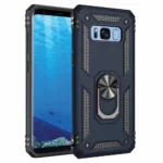 32E Slim Shockproof Ring Armor Stand Phone Cover Case for Samsung Galaxy S8 Blue