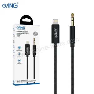 33A ANG E109 LIGHTNING TO 3.5MM CABLE 1M BLACK Barcode 5056462103402