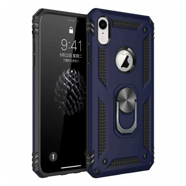 33C Slim Shockproof Ring Armor Case For iPhone XR