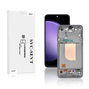 Genuine LCD Screen For Samsung Galaxy S23 FE (S711B) With Frame and Touchpad - Graphite (GH82-32854A)