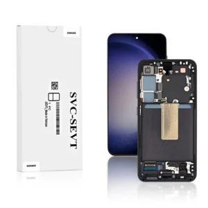 Genuine LCD Screen For Samsung Galaxy S23 (S911B) With Frame and Touchpad - Black (GH82-30480A , GH82-30481A)