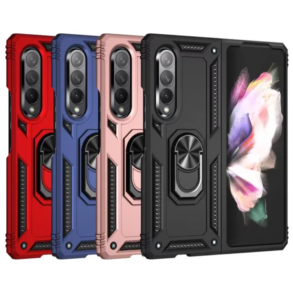 35A Slim Shockproof Ring Armor Stand Phone Case for Samsung Galaxy Z Fold Main iShine Trade T/A Boltify Limited