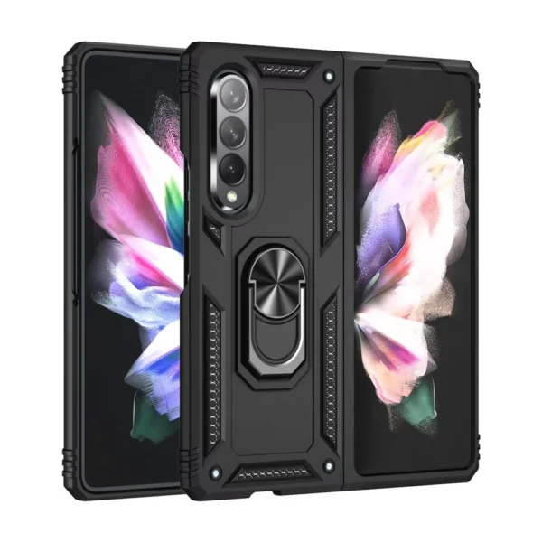 35E-Slim-Shockproof-Ring-Armor-Stand-Phone-Case-for-Samsung-Galaxy-Z-Fold-Black-1
