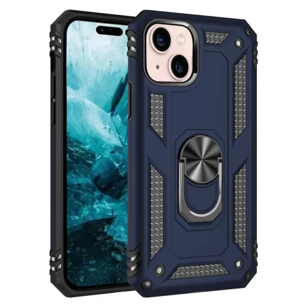 36B Slim Shockproof Ring Armor Case For iPhone 14